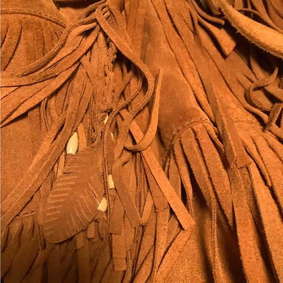 Frye and Co. Phoebe fringed leather suede boho bucket drawstring western bag - Picture 13 of 16